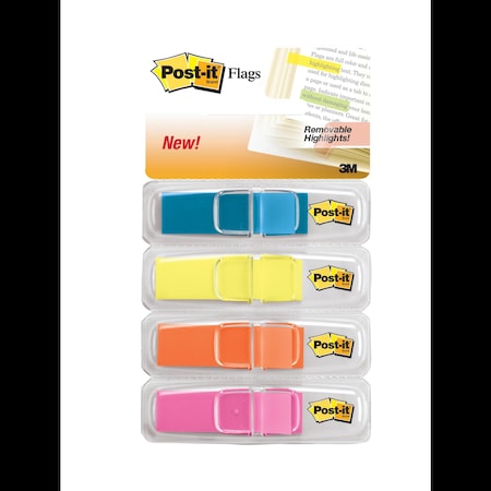 Post-It PostitFlags 6834ABX, .47"x1.7" As, PK24 683HF4